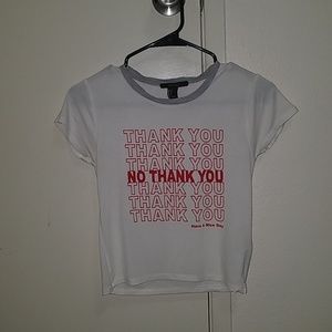 WHITE THANK YOU T-SHIRT